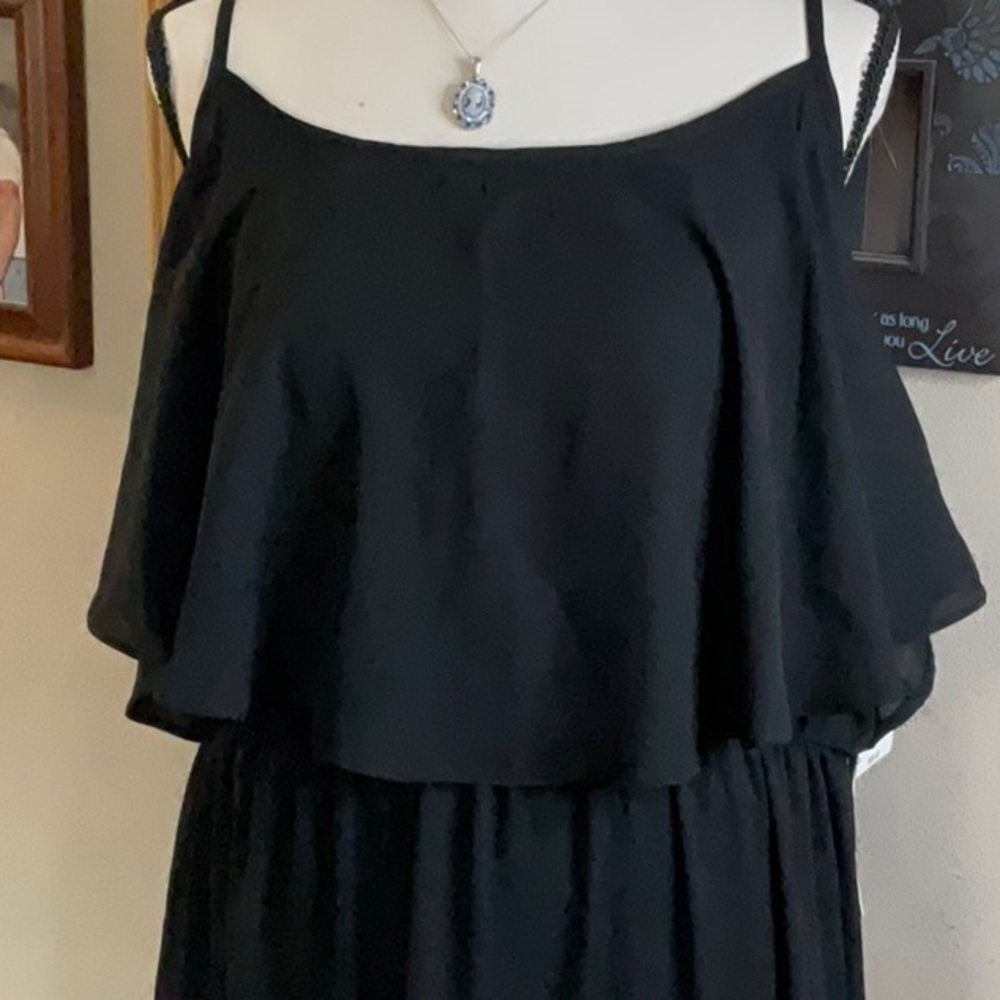 Maxi Dress - Black, Aqua, Peach NWT